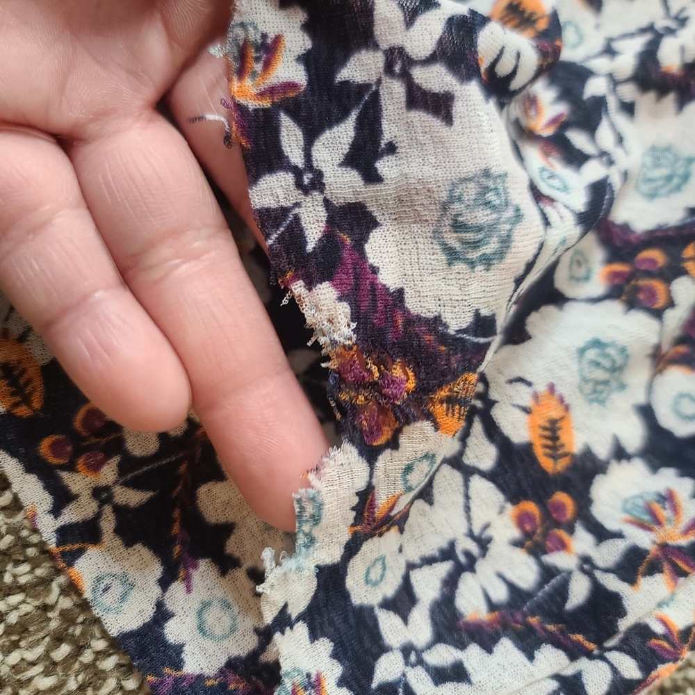 Free People Floral Isabelle Swing Tunic Size XS - Picture 9 of 10